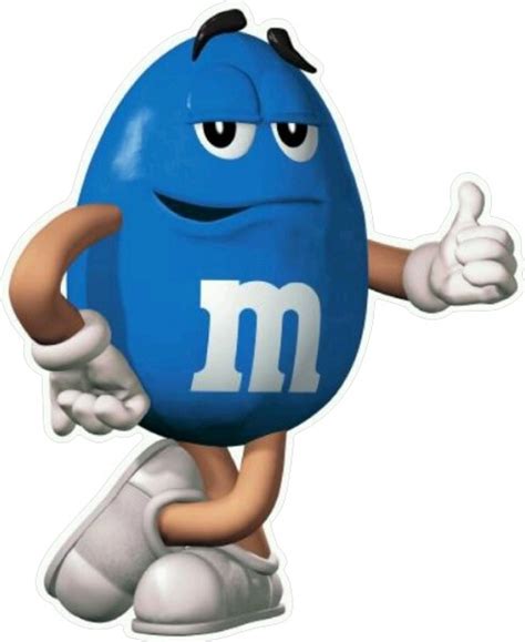 BLUE PEANUT M&M DECAL / STICKER 23