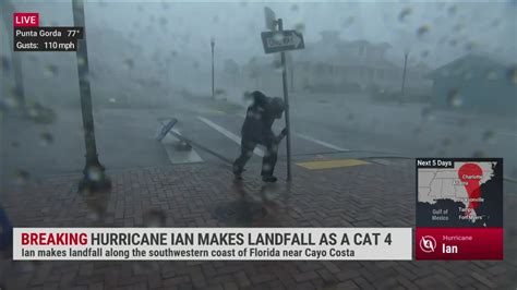 Jim Cantore Hangs On During Hurricane Ian - Videos from The Weather Channel