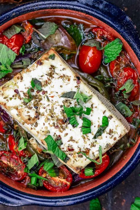 Easy Greek Baked Feta Recipe | The Mediterranean Dish