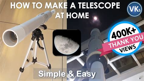 How to Make a Telescope at Home | DIY Project | VinKrish Solutions - YouTube