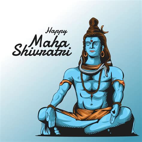 illustration of Hindu Religion Happy Maha Shivratri. Maha Shivaratri ...