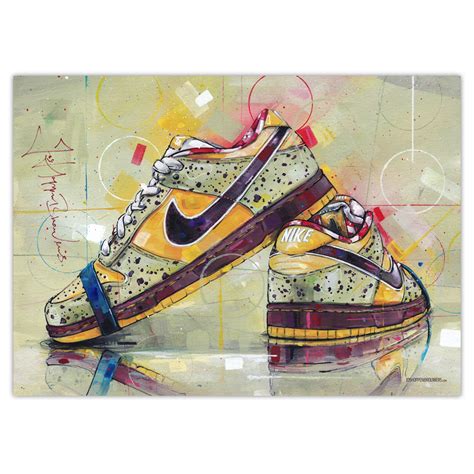 Nike SB Dunk Low Ben Jerry's Chunky Dunky Malerei (40x30cm ...