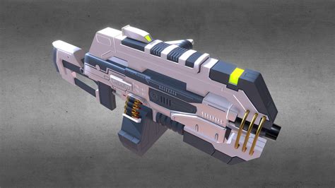 Futuristic Machine Gun - Buy Royalty Free 3D model by skunkworks [aeb4cf2] - Sketchfab Store