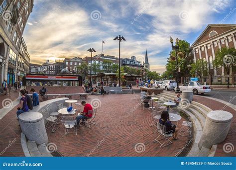 Harvard Square in Cambridge, MA, USA Editorial Stock Image - Image of ...