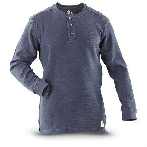 Carhartt Men's Textured Knit Henley - 607666, T-Shirts at Sportsman's Guide