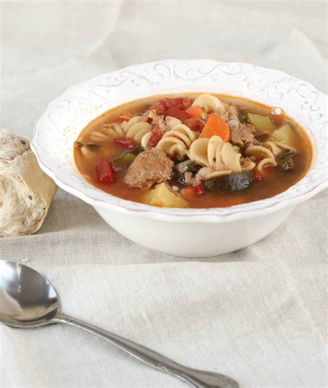 Italian Turkey Sausage Soup - American Heritage Cooking