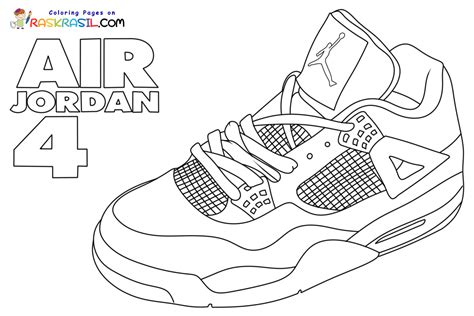 Jordan 4 Coloring Pages