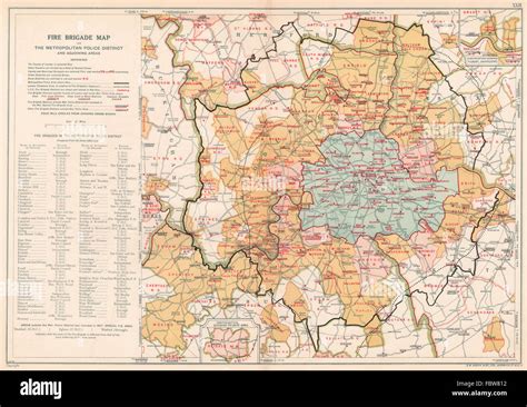 Metropolitan police district map hi-res stock photography and images ...