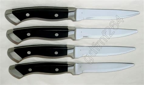 Longhorn Steakhouse Steak Knives 4 Knife Set BBQ Kitchen Dining Chop Camping New - Flatware ...