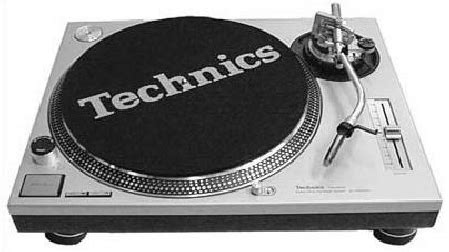 3: Technics SL-1200 Mk2 turntable (SL-1200 is silver gray and SL- 1210 ...