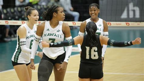 Hawaii volleyball sweeps Cal Poly in Big West semifinal