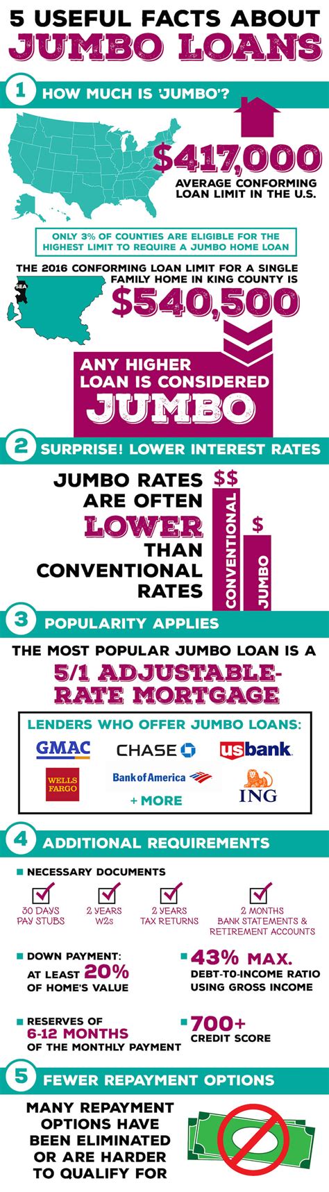 Useful Facts About Jumbo Loans [INFOGRAPHIC] - Infographic Plaza