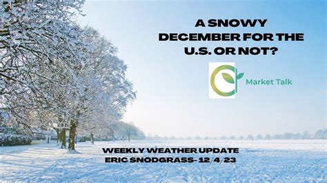 A New December Weather Outlook, South America Update and More - YouTube