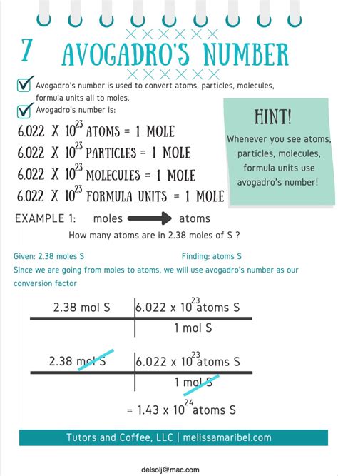 Avogadro's Number - AG.& ENVIRONMENTAL SCIENCES ACADEMY