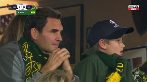 Roger Federer Cheering for South Africa in the Rugby World Cup Final - World Today News