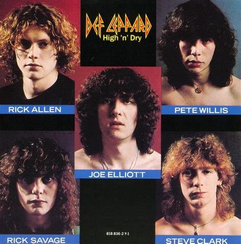 Def Leppard - High 'n' Dry (1981) lineup | Def leppard, Def leppard quotes, Rick savage