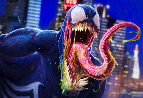 1364x768px | free download | HD wallpaper: art, Spider-Man, Venom ...