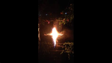 Lighting gas on fire in a swamp - YouTube