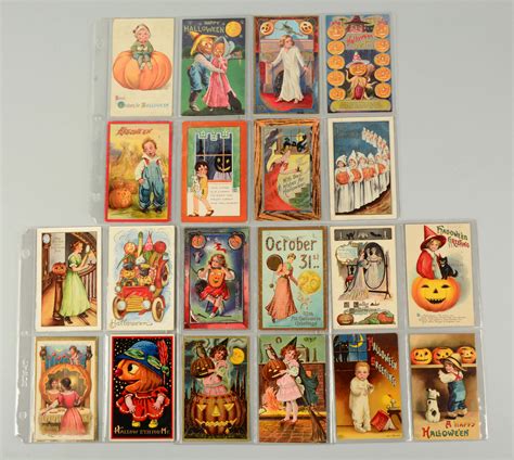 Lot Detail - LOT OF 20: VINTAGE HALLOWEEN POSTCARDS.