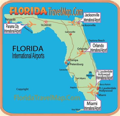 International Airports In Florida Map - Alissa Madalena