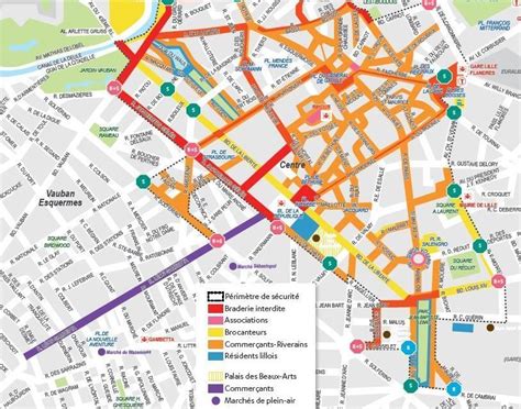 [Carte] Braderie de Lille : le périmètre de sécurité et plan de circulation détaillés | Lille Actu