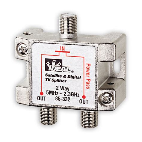 Ideal 85-332 Satellite & Digital TV Splitter - 2-way, 5HMz - 2.3GHz