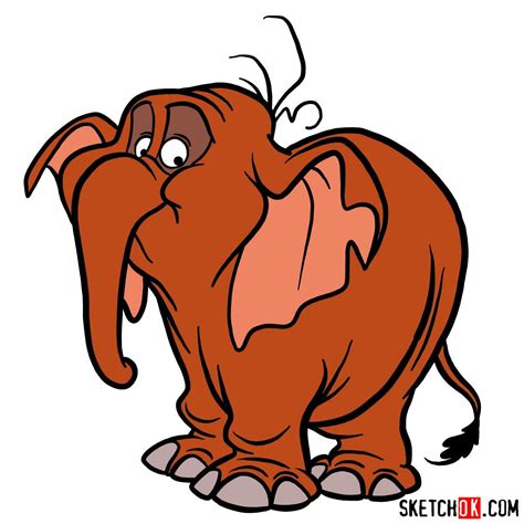 How to Draw Tantor from Disney's Tarzan Step-by-Step