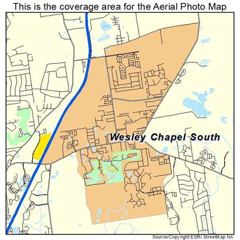 Aerial Photography Map of Wesley Chapel South, FL Florida