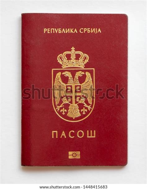 Serbian Passport Isolated On White Paper Stock Photo 1448415683 | Shutterstock