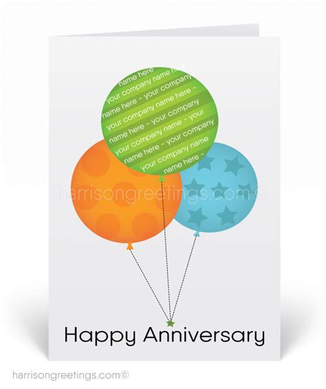 Business Anniversary Greeting Cards - swirly-world-design