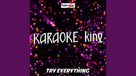 Try Everything (Karaoke Version) (Originally Performed by Shakira) - YouTube