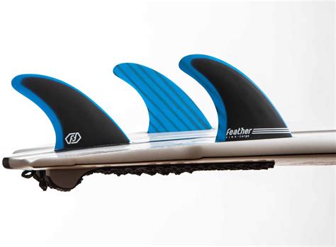 Quillas Feather Fins Fiberglass Blue & Black Click Tab