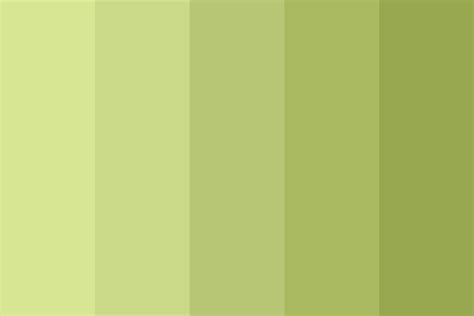 Tons de verde oliva Color Palette