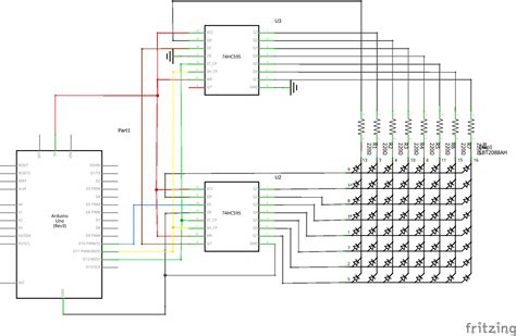 Electronic – arduino – 74HC595 8x16led matrix arduino – Valuable Tech Notes