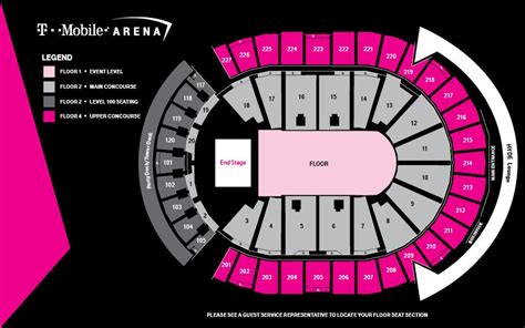 Seating Maps | T-Mobile Arena