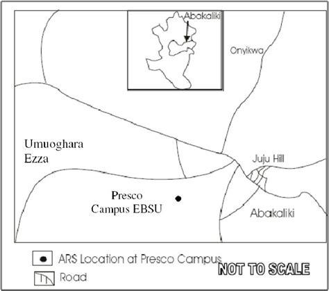 Azimuthal Resistivity Survey (ARS) location in Presco Campus of Ebonyi... | Download Scientific ...