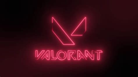 Valorant Game Logo glowing neon lights loop animated background by MotionMade - YouTube Neon ...