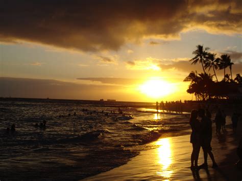 File:Waikiki Beach at Sunset.jpg - Wikimedia Commons