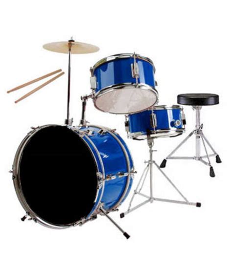 RB Percussion JR-3 Three Piece Metallic Blue Junior Drum Kit - Central Music