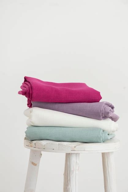 Premium Photo | Different colors linen fabric