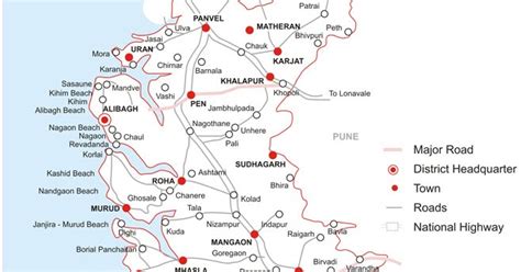 Talukas in Raigad District | Raigad District Map | Maharashtra Villages ...