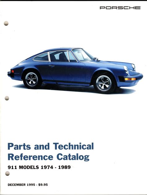 Porsche 911 Parts and Technical Reference Catalog Manual 1974-1989 ...