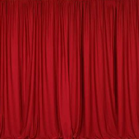 Pipe & Drape with Red Curtain