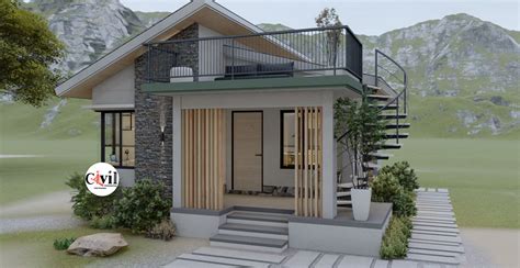 Beautiful Small House Design Plans 6.50m x 8.00m With 2-Beds ...