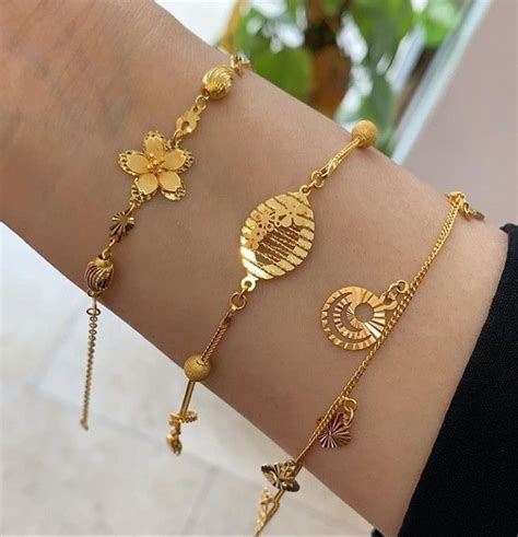 Pin by Sumaiya Khan on Gold | Jewelry bracelets gold, Gold jewellery ...