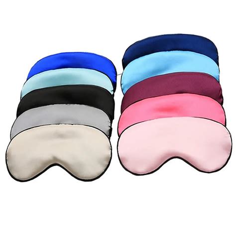 Sleep Mask Imitation Mulberry Silk Sleeping Eye Mask Eye Shade Cover ...