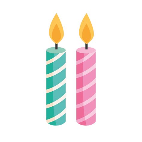 candles birthday decoration 5260108 Vector Art at Vecteezy