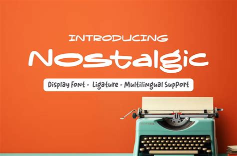 Nostalgic Font - FreeDaFonts