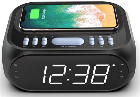 New Alarm Clock Radio With Wireless Charging,Alarm Clock Radio