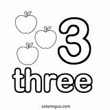 Number 3 For Coloring Page Free Printable PDF sketch template